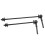 RISK 1 Pair MTB Bicycle Hub Skewers Titanium Alloy Axle Quick Release Black 2