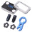 7pcs Titanium Alloy Bicycle Presta Valve Cap Nut Set, Black, Strong & Lightweight 6