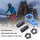 7pcs Titanium Alloy Bicycle Presta Valve Cap Nut Set, Black, Strong & Lightweight 8