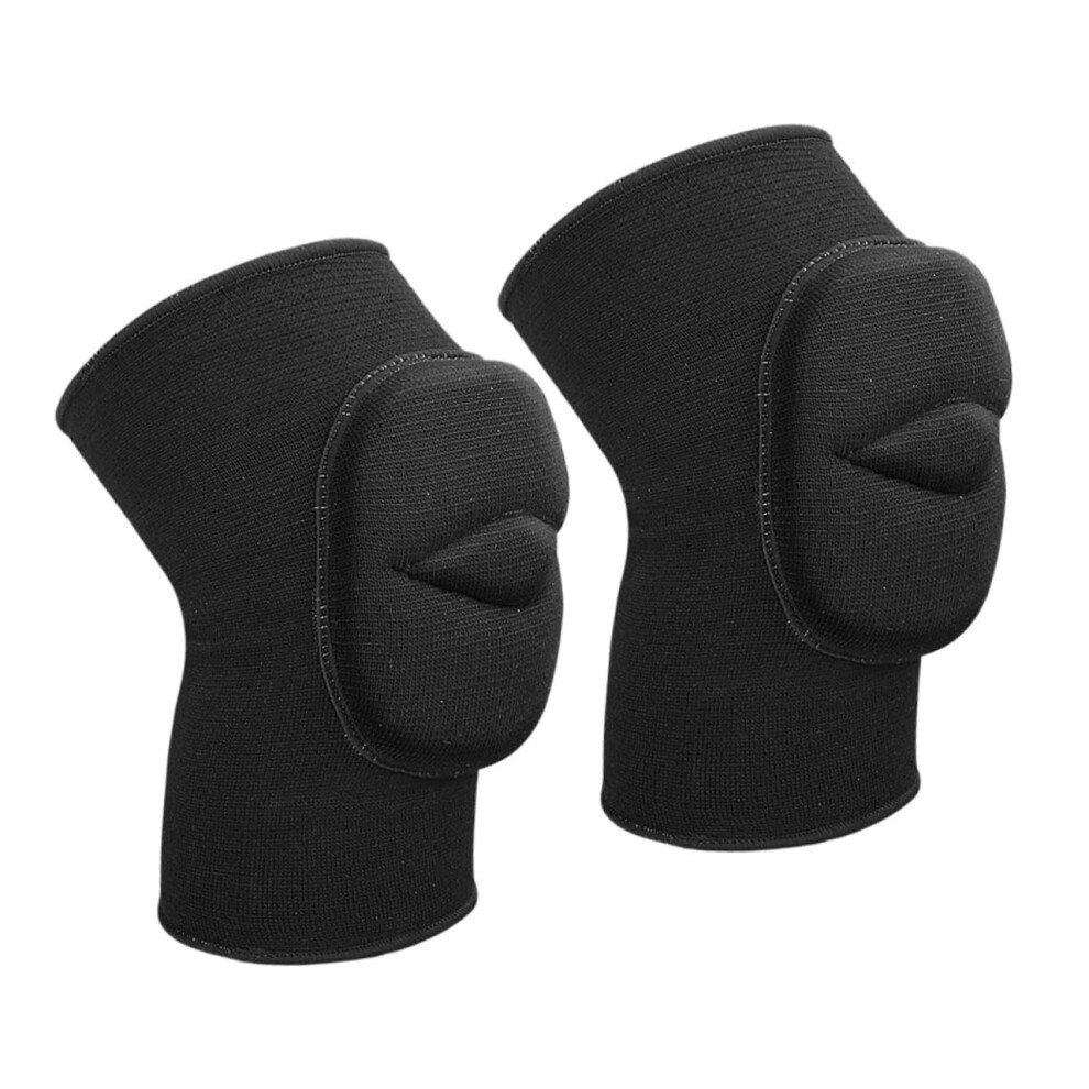 Knee Pads For Snowboarding Pack Of 2 Women's Yoga Protector Sleeves Black Latex Silk Sponge Protection Pads For Men 6493810634857