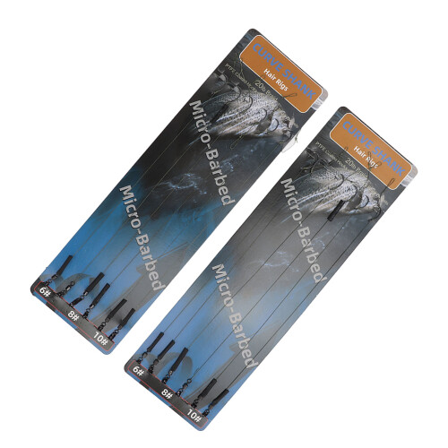 Durable 2Pack Carp Rigs with 20lb Capacity and PTFE Coated Line