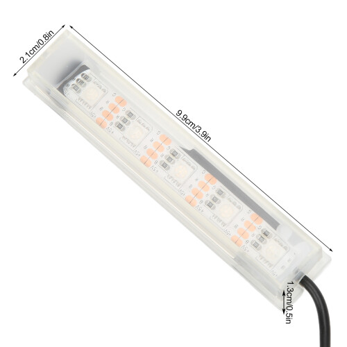 USB Micro Aquarium Light 9.9x2.1cm Colorful LED Fish Tank Lamp 2