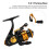 HM-2000S Mulinello da spinning 9,6 oz 4+1BB Nero/Giallo 4