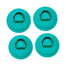 Boat Seat Cushion with 4 Heavy Duty D Rings Patch for Surfboard Dinghy Canoe Kayak Accessories in Green Color