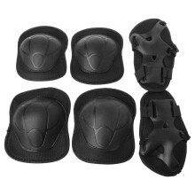 Knee Pads for Kids Cycling and Skating, Black Elbow Pads for Scooter, Adjustable Size, Durable Material
