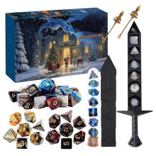 2026 Christmas Countdown Dice Calendar 24 Days Christmas Countdown with Dice Set