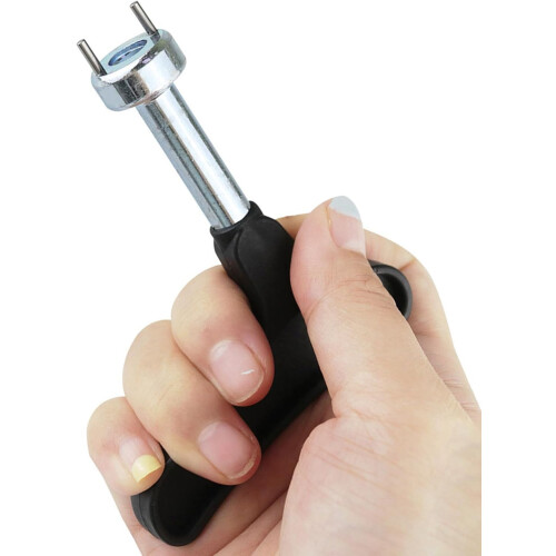Golf Spikes Wrench Tool with Two Pins, Cleat Replacement Remover for Adjustable Golf Shoe Spikes, Durable Nail Puller 1