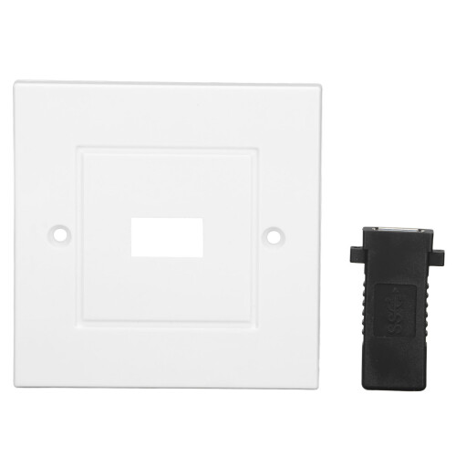 Plaque murale de prise USB 3.0A, 85  85 mm, blanche 2