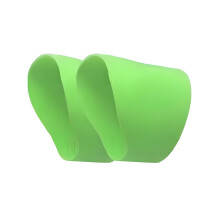 Football Boots Lace Covers Pack of 2 Silicone Shoelace Bands for Sports Accessories - Green Color, Durable Design