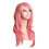 Cosplay 70 cm Peluca rosa larga y rizada resistente al calor 2