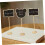 10 Pack Mini Chalkboard Signs for Home Use Thin Wooden Plaques Small LED Menu Boards Buffet Labels 5