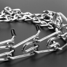 Hundehalsband aus Edelstahl, verstellbares Hundeknebelhalsband, Knebeltraining für kleine, mittlere und große Hunde, 3,0 mm x 50 cm / 0,11