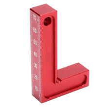 Alliage d'aluminium rouge Carré en L de type 90 75x45mm, 15mm