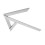 Galga angular central de acero inoxidable 150x130mm 6.00x5.12in 4