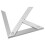 Galga angular central de acero inoxidable 150x130mm 6.00x5.12in 14