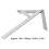 Galga angular central de acero inoxidable 150x130mm 6.00x5.12in 10