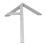 Galga angular central de acero inoxidable 150x130mm 6.00x5.12in 15