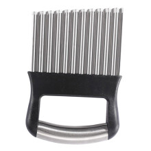 Wellenmesser Kartoffelschneider  Crinkle Fry Cutter für Gemüse Waffelschnitte Robustes Design Langlebig Einfache Handhabung