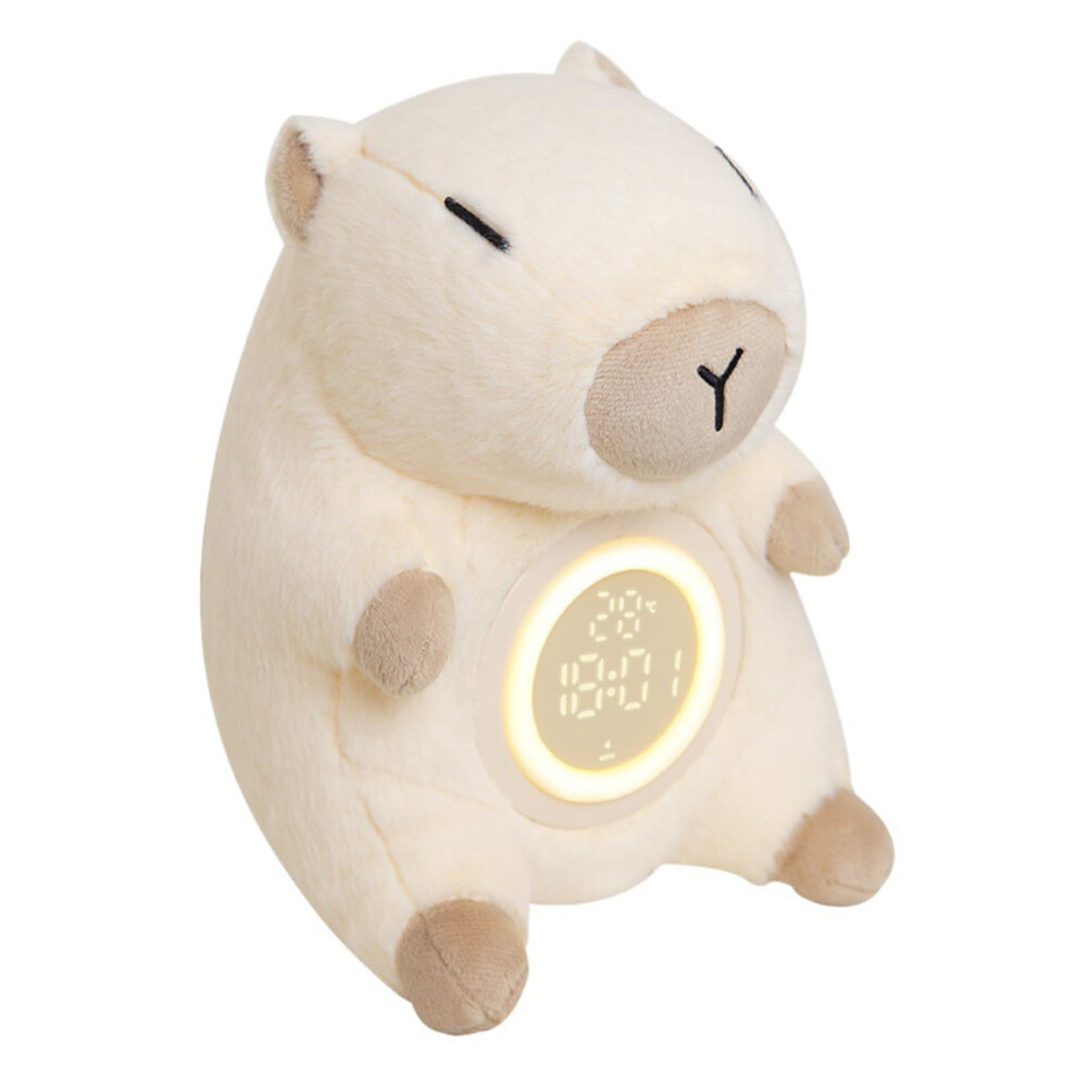 Capybaras Alarm Clock Night For Kids Rechargeable Usb Touch Lamp With Dimmable Brightness And Sleep Timer Light