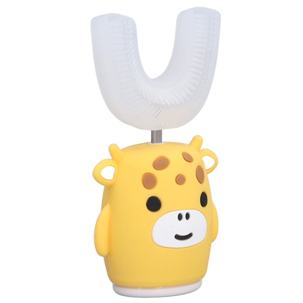 Waterproof U Shape Electric Kids Toothbrush 360 Ultrasonic Cleaning IPX7 USB