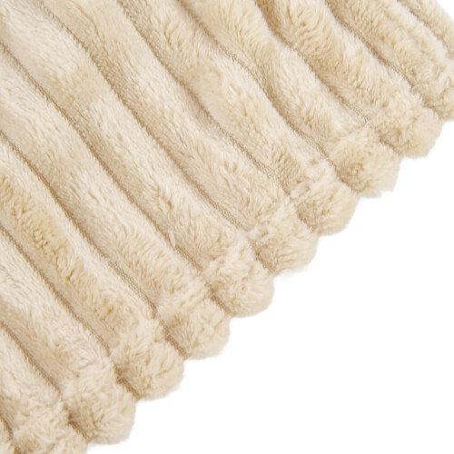 Flannel Throw Blanket 70x100cm Plush Soft Breathable Beige 2