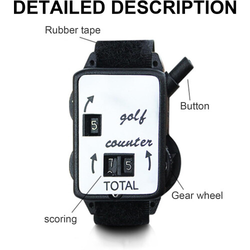 Golf Strokes Counterwatch with Manual Dials and Reset Function for Accurate Score Tracking on Golf Courses 2