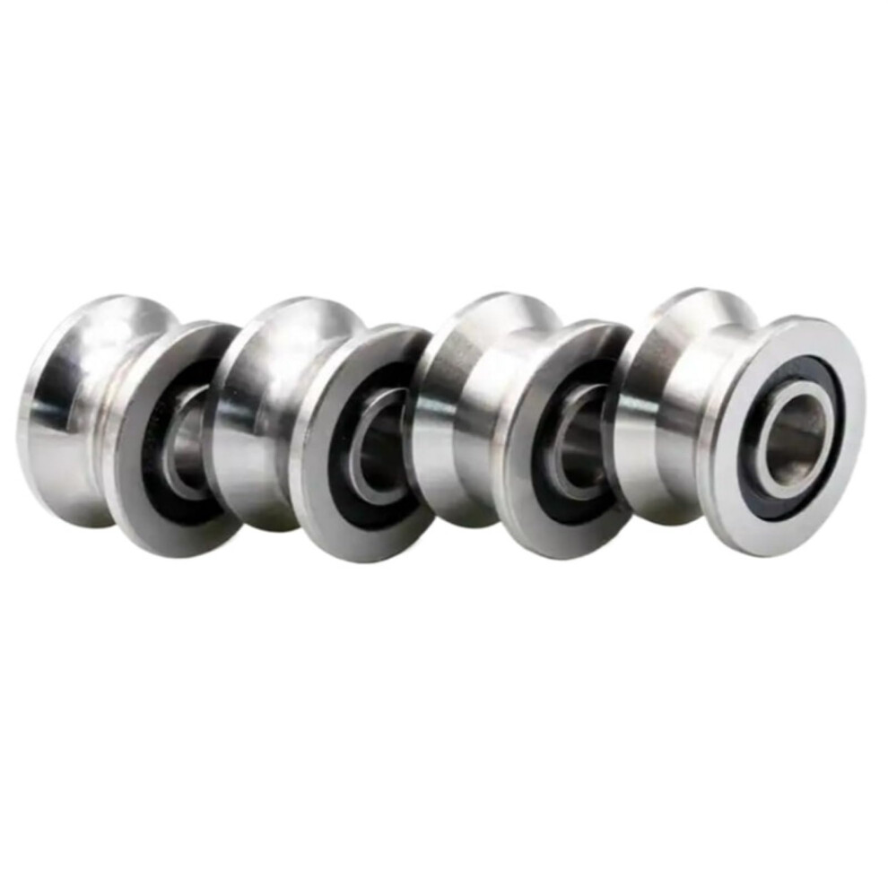 T22 Miniature Stainless Steel U-Groove Pulley Bearing 8 X 22.5 X 14.5 X 13.5 Mm High Precision Rail Sliding Roller Bearing 6276012407296