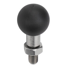 Motorrad-Kugelhalter Gewinde M8 Edelstahl Gummi