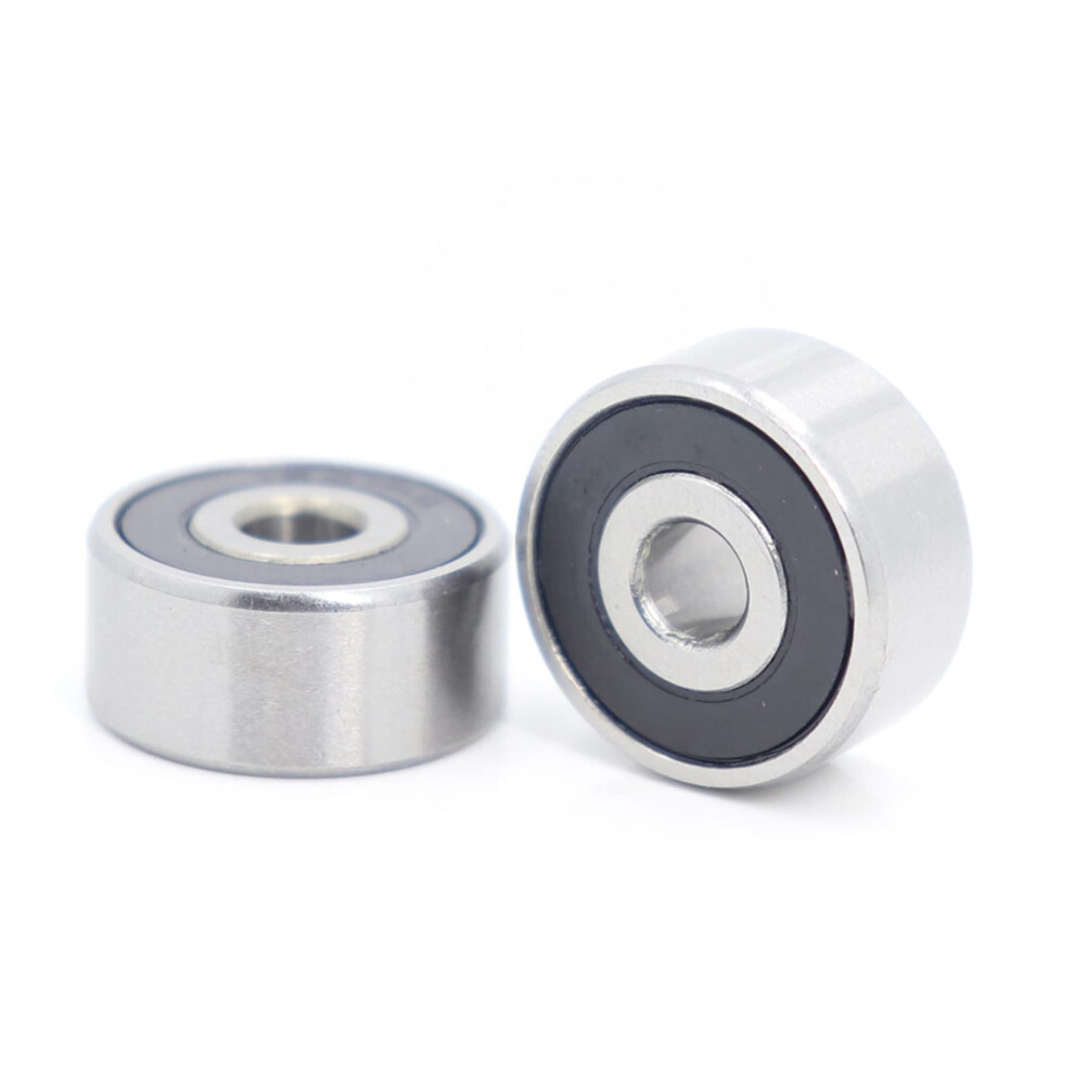 1615 2Rs Ball Bearings Pack Of 10 Abec-1 7/16 Inch X 1 1/8 Inch X 3/8 Inch Commercial Quality 1615Rs Bearings 6276012407524