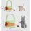 (S) Pet carrying bag for taking cats out, single shoulder bag green 3