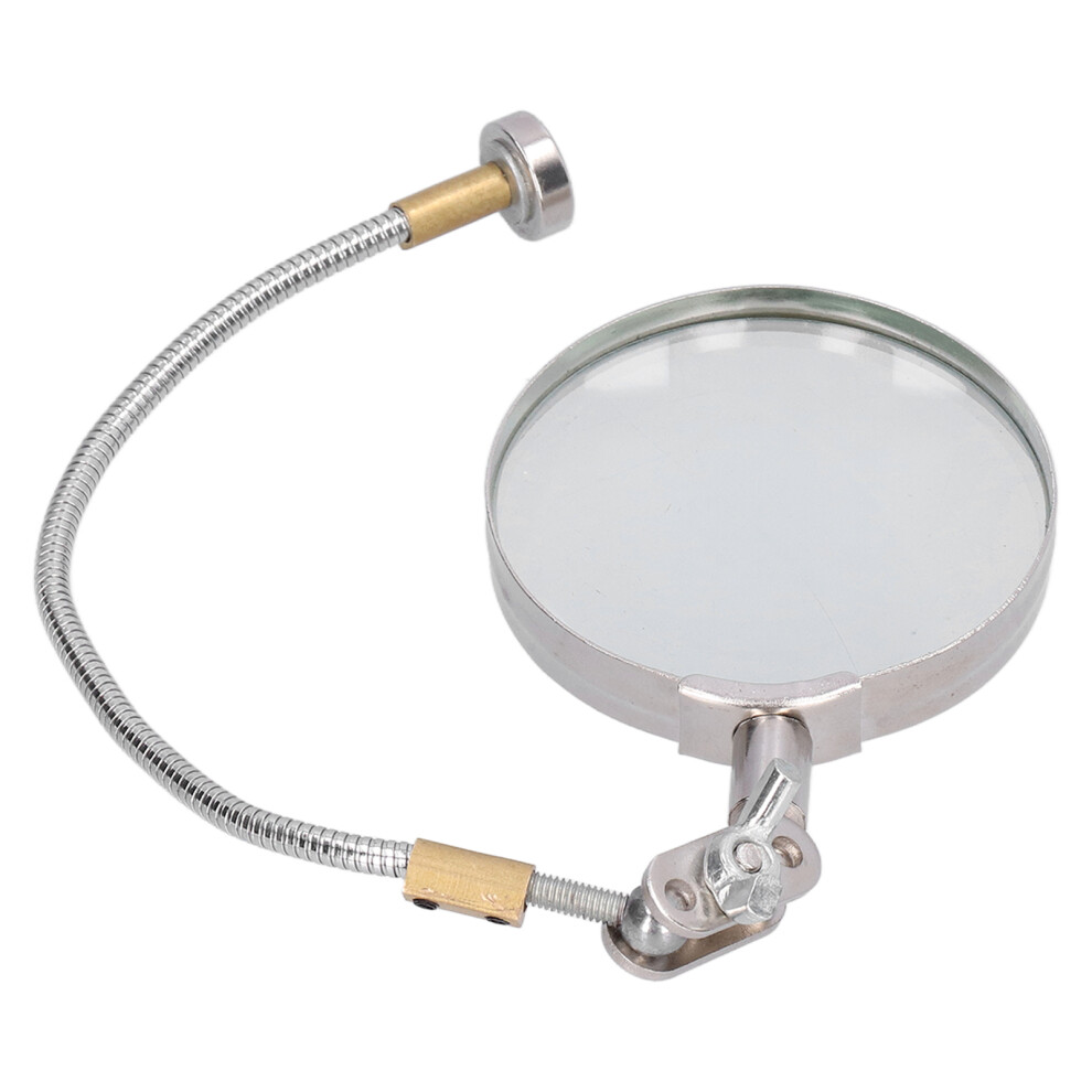 Helping Hand Magnifier, Flexible Neck, Alloy Steel, for Soldering & Crafts