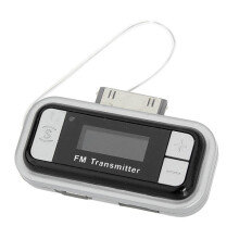 (Silver) LCD Backlight Wireless Car Fm Transmitter for iPhone Black Silver