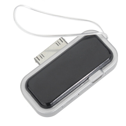 (Silver) LCD Backlight Wireless Car Fm Transmitter for iPhone Black Silver 2