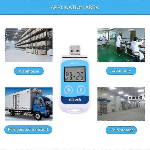 Rc-5 High-precision Digital Usb Temperature Data Logger Compatible Warehouse Storage 2