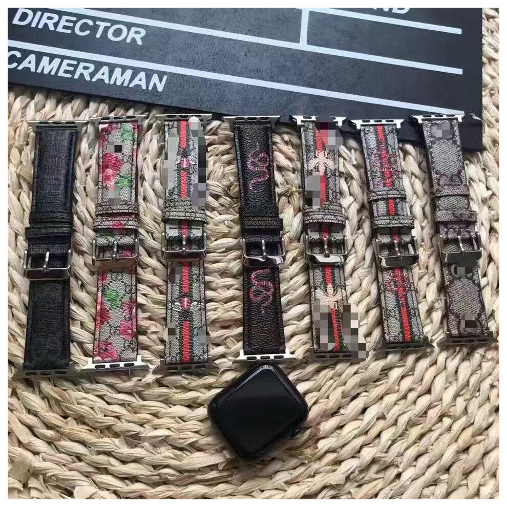 (E, 38/40/41 Mm) Suitable For Apple 49 Watch Strap 42 Printed Edge Leather Wristwatch Strap 38Iwatch40 Leather Bowl Strap 44 Black 6932546468966