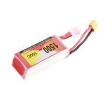 1500mAh 100C 4S LiPo-Batteriepack Stabile Stromversorgung Tragbar Langlebig RC Lipo-Batterie 14,8V mit XT60-Stecker