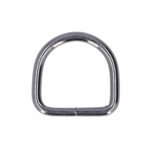 20 pezzi di anelli a D in metallo grigio 3,3 cmx3,0 cm 1,30x1,18 in