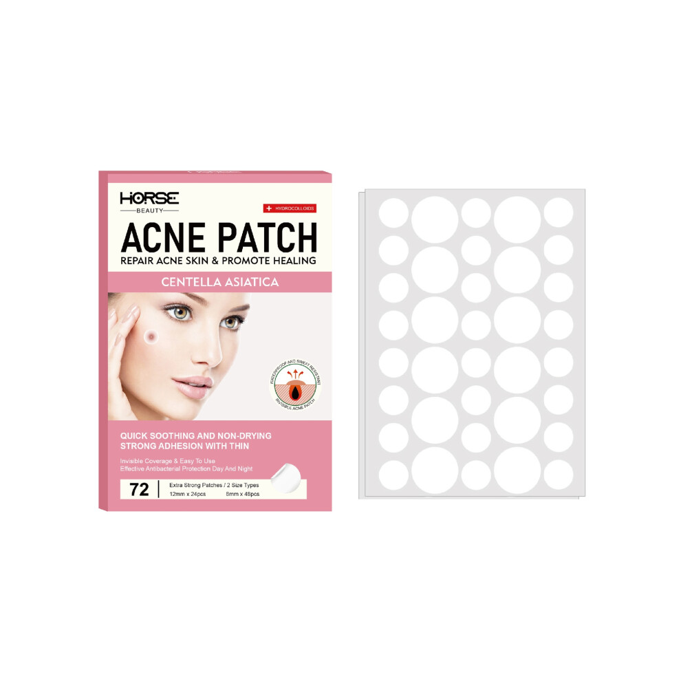 (Centella sycamore acne patch, 72pcs) Invisible Acne Patch Acne Scarlet Acne Scarlet Scarlet Acne Purification Acne Removal Concealer Warts Acne Patch
