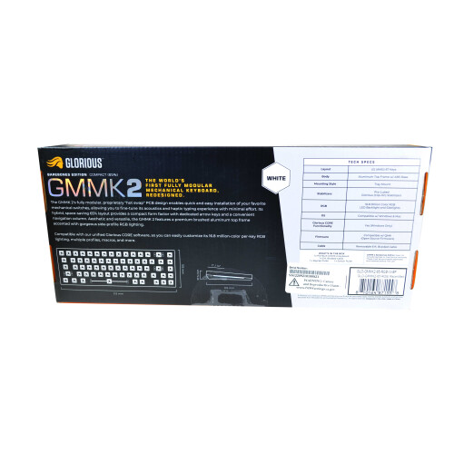 Glorious GMMK2 65% RGB Keyboard Aluminium White 1