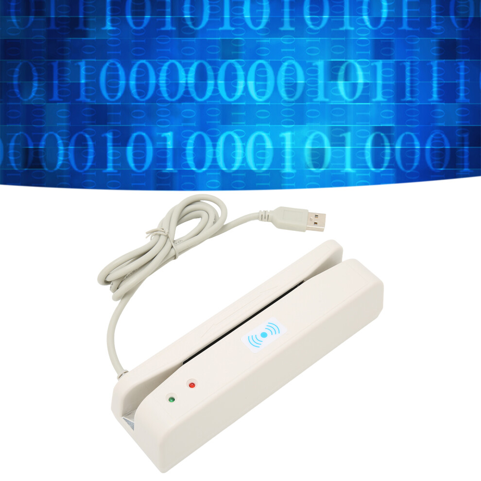 Compact Usb Card Reader With Dual Swiping For Banking & Pos Systems Light 7901340298139