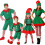 Set di costumi da elfo per uomini e donne, verde e rosso, 100-180 cm 7