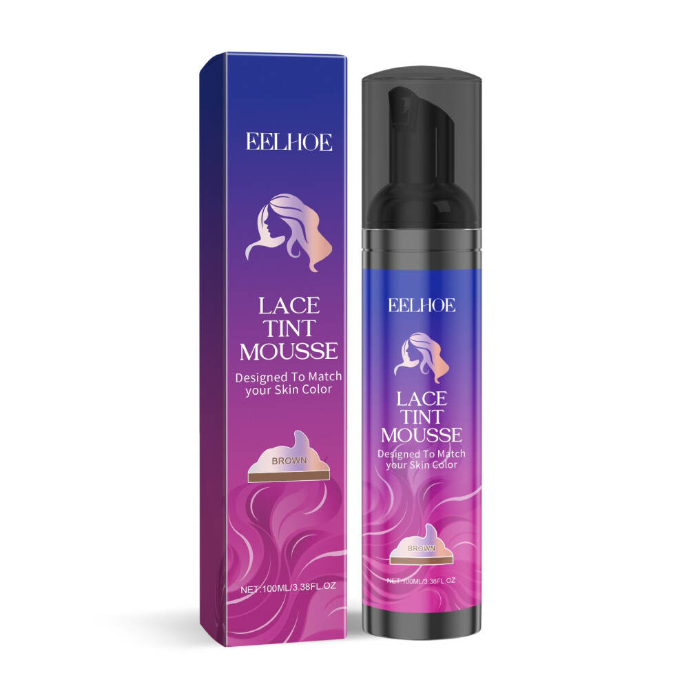 (Hairdressing spray (medium brown)) Hair wig care set Lace wig invisible glue Hair wig styling hair care
