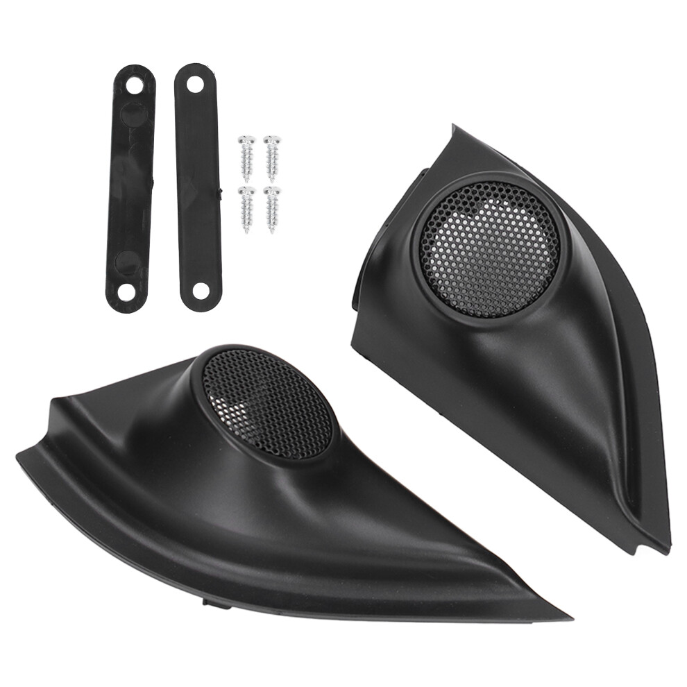 2Pcs Car Door Tweeter Cover Trim Abs For Hrv Vezel Xr-V Crv 2013-2018 3661340299645