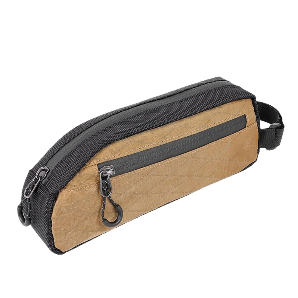Waterproof Bike Frame Bag with Top Tube Bolt Mount and Side Zipper for Phone and Repair Kit