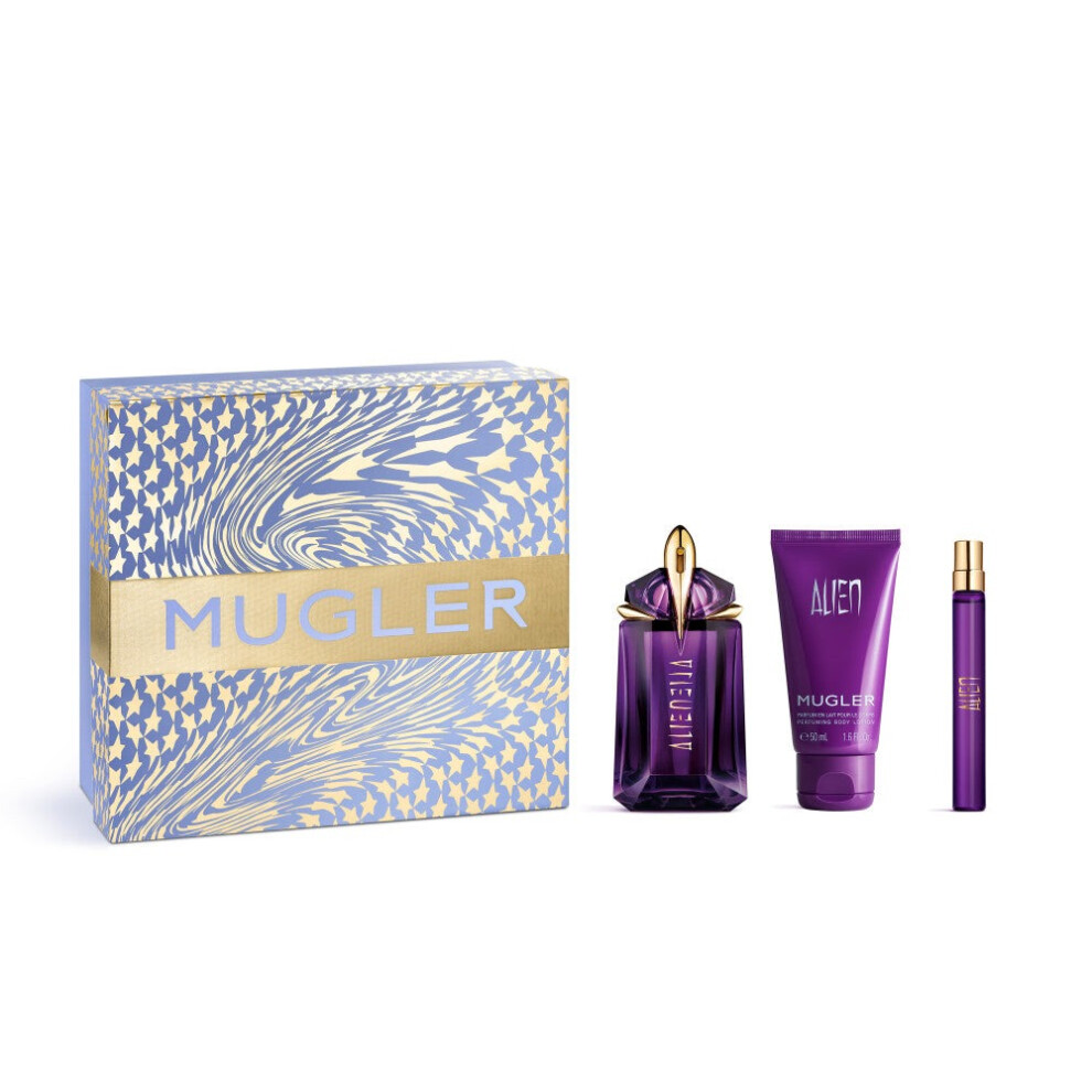 Mugler Alien 60ml EDP, 50ml Body Lotion & 10ml Travel Spray Gift Set