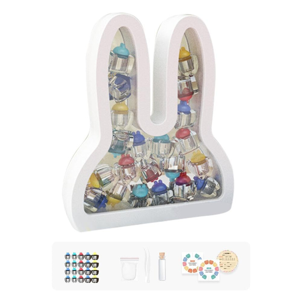 Baby Tooth Box Organizer For Kids, Keepsake Storage For Baby Teeth, Includes Cord For Umbilical Cord, Gift Set White