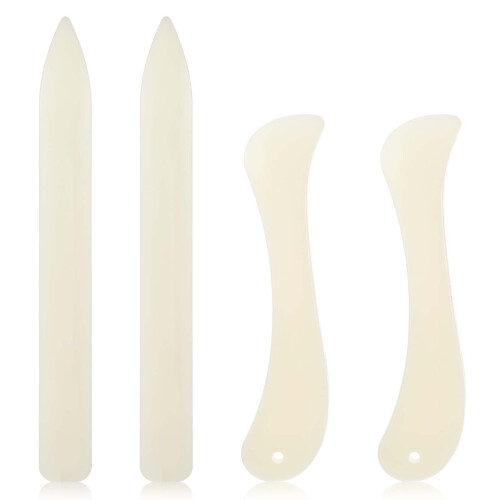 Origami Folding Legs for Paper Bookbinding, Grooved Craft Tool for Folding Boards and Hatchets, 4-Pack