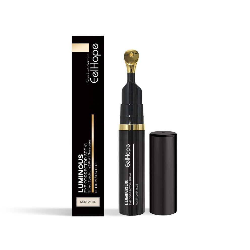 (Ivory White 10ml) Dark circle concealer Eye concealer Daily coverage dark circles moisturizing moisturizing light skin