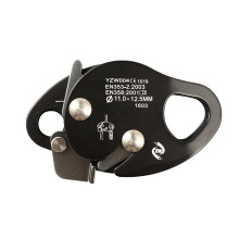Rope Locking Device for Professional Climbers - Lightweight Aluminium, Black, Durable Rope Tool