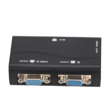 VGA Splitter 1 Port to 2 Ports 250MHz USB Power 1920x1440 1080P Video Sharing